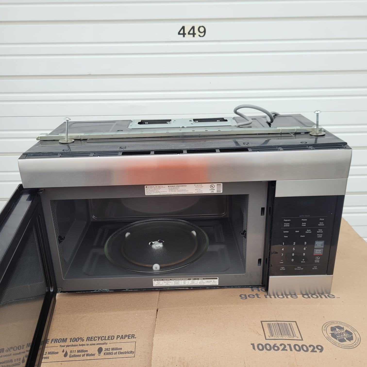 LG Stainless Steel Over-the-Range Microwave LG Stainless Steel Over-the-Range Microwave